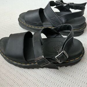 Doc Martens Voss Black Hydro Leather Sandals